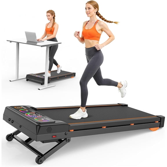 Virans Walking Pad Treadmill with 15% 12-Level Auto Incline, 3.5HP Quiet Motor, LED Display, Bluetooth Speaker, 450 lbs Capacity