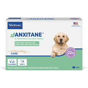Virbac Anxitane L-Theanine Medium & Large Dog Chewable Tablets, 30 count, 0.76 oz
