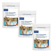 Virbac C.E.T. Enzymatic Dental Chews for Extra Small Dogs Under 11 lbs, 90 chews 3 Pack