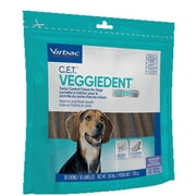 Virbac C.E.T. VeggieDent Dental Chews for Medium Dogs, 30 Chews