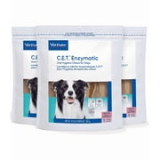 Virbac CET Enzymatic Oral Hygiene Chews for MD Dog 26-50lbs. 3pck