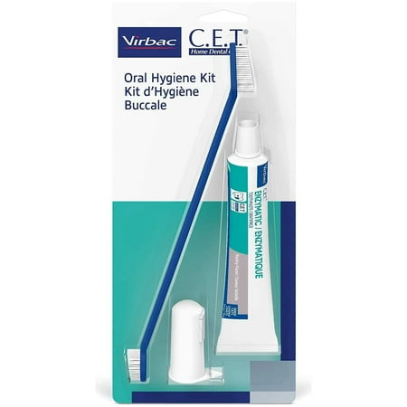 Virbac CET Oral Hygiene Dental Kit Pet w/Poultry Toothpaste 70G