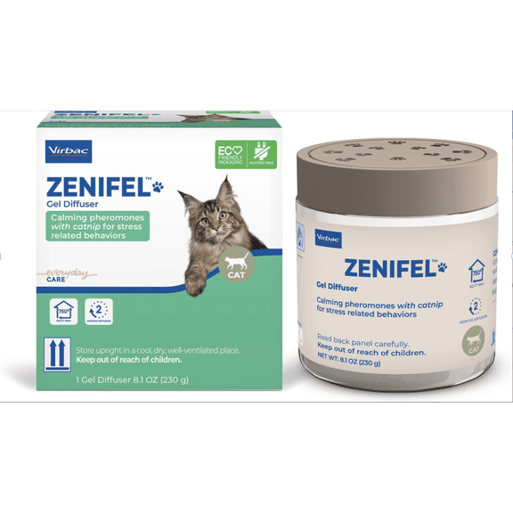 Virbac Zenifel Gel Calming Diffuser for Cats, 8.1-oz jar