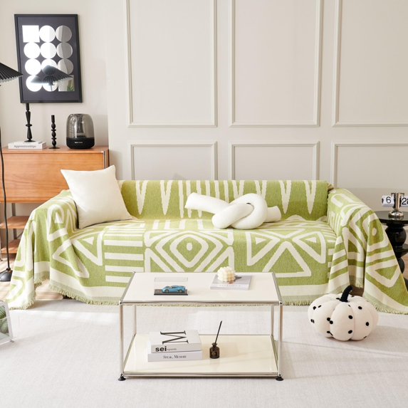 Vireellx Beige Chenille Sofa Covers Couch Covers for 2 Cushion Couch Sofa Slipcovers Reclining Couch Cover Love Seat Couch Covers for Living Room Sectional Sofa Covers for Pet