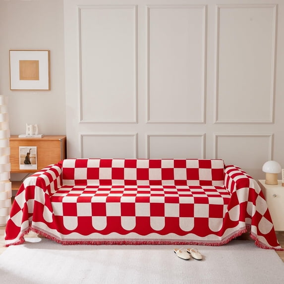 Vireellx Beige Chenille Sofa Covers Couch Covers for 2 Cushion Couch Sofa Slipcovers Reclining Couch Cover Love Seat Couch Covers for Living Room Sectional Sofa Covers for Pet