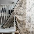 thumbnail image 1 of Vireellx Beige Curtains Crochet Lace Patchwork Drapes Curtains 84 Inch Length 2 Panels Tassel Rod Pocket Semi-Sheer Boho Bedroom Living Room Farmhouse Rustic Window Curtain Panels, 1 of 7