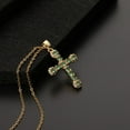 thumbnail image 1 of Vireellx Cross Pendant Necklace for Women Vintage Gold Zircon for Women Jewelry Valentines Day, 1 of 7