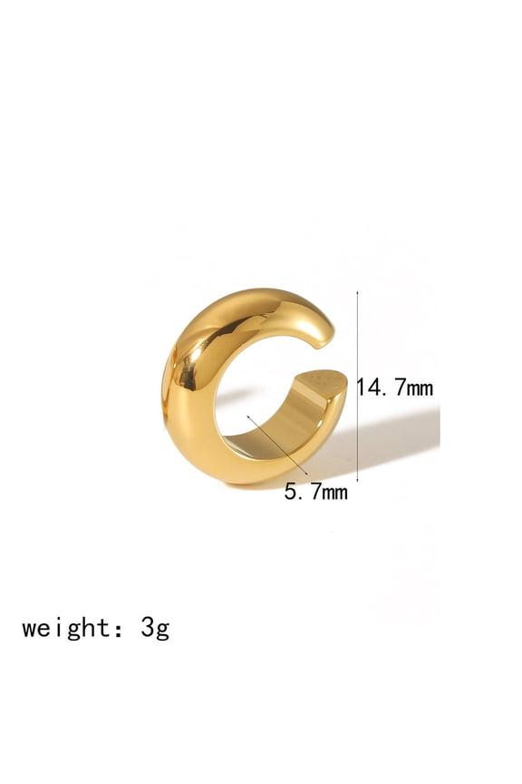 Earrings for Women 18K Karat Gold Plated Ear Bone Clips Triple Ear Clips Holeless Jewelry Gift for Women
