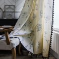 thumbnail image 1 of Vireellx Leaves Curtains for Living Room 84 Inch Length 2 Panels Set Semi Sheer Boho Drapes Green Farmhouse Tassel Rod Pocket Window Curtain Panels Bedroom Rustic Country Botanical Window Treatment, 1 of 6