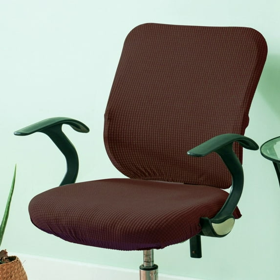 Vireellx Office Chair Cover Desk Chair Slipcovers Computer Chair Seat Covers Kitchen Stool Seat Cushion Protector Soft Elastic Stretch Fit Washable Removable Dining Chair Covers