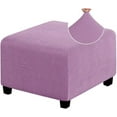 thumbnail image 1 of Vireellx Ottoman Covers Slipcover 18 x 18/20x20/36 x 36 in Ottoman Covers Protector for Footrest Foot Stool Furniture Stretch Comfortable with Elastic Bottom, 1 of 8