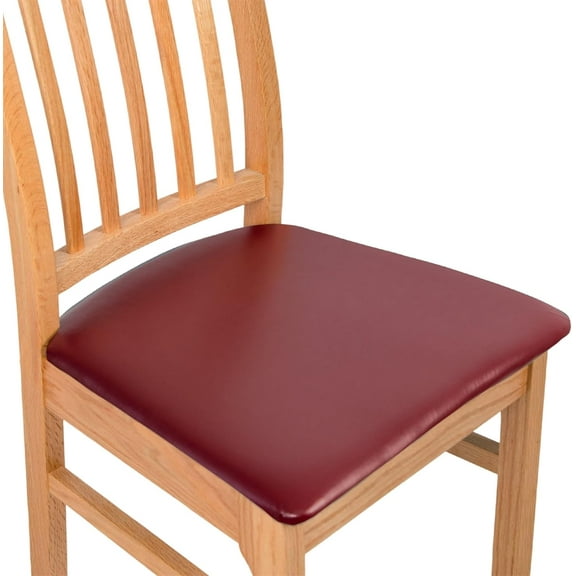 Vireellx Waterproof Dining Chair Cover PU Slipcovers, Chair Cushion Covers Set of 6, Removable Seat Covers for Chairs to Protect Kitchen Chairs