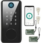 Virego Smart Lock, Bluetooth Deadbolt Keyless Entry Door Lock with Touchscreen Keypad, IC Card, Key, APP Remote Control for Home, Office
