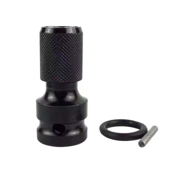 Virelaxpo 1/2 to 1/4 Inch Socket Adapter Hex Shank Converter for Power Drill and Impact Wrench Automotive Tool Accessory for Professional Use Quick Release Mechanism