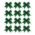 thumbnail image 1 of Virelaxpo 12 Pack Mini Christmas Bow Hanging Ornaments for Tree and Wreath Decoration - 9cm Small Bows for Festive Home Decor and Craft Activities, 1 of 8