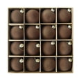 thumbnail image 1 of Virelaxpo 16-Pack Flocked Christmas Ball Ornaments 2.4 Inch Brown Velvet Hanging Balls for Christmas Tree Wreath and Home Decoration Xmas Holiday Decor with Metal Hanger Loop, 1 of 6