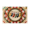 thumbnail image 1 of Virelaxpo 16x24In Christmas Door Mat Embroidery Style Floor Mat Holiday Decor Carpet Entrance Door Household, 1 of 6