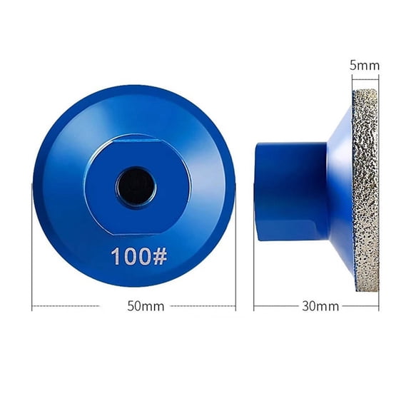 Virelaxpo 2 Inch Brazed Diamond Grinding Disc for Angle Grinder with Multiple Grit Options for Polishing and Shaping