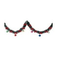 thumbnail image 1 of Virelaxpo 2 Meter Christmas Garland with Bows and Ornaments, 19 Piece Decorative Set for Tree Staircase Fireplace, Festive Vine Decor, 1 of 3