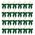 thumbnail image 1 of Virelaxpo 24 Pieces Velvet Christmas Bow Ornaments for Christmas Tree Wreath and Gift Wrap Decoration - Small Bows with Metal Clip for HOME and Party Decor, 1 of 8