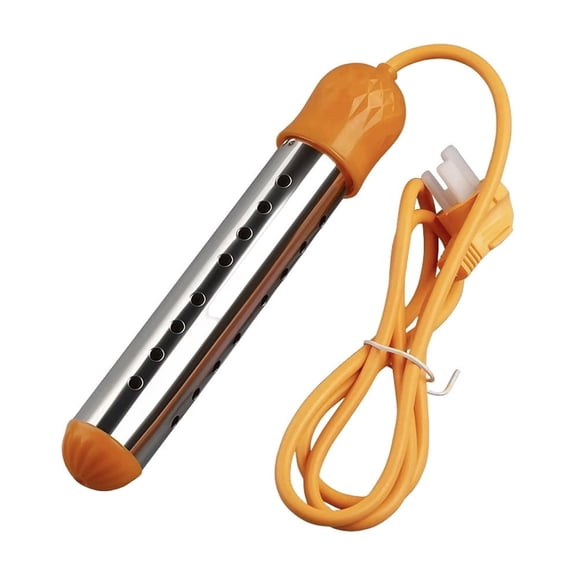 Virelaxpo 2500W Immersion Water Heater with Automatic Shut Off, Portable Electric Water Boiler for Camping and Home Use, Stainless Steel Guard Heating Element