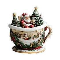 Virelaxpo 2D Flat Snow House Acrylic Hanging Ornament for Christmas Tree Decoration, with Lanyard for Easy Hanging, Festive Indoor Holiday Decor