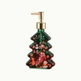 thumbnail image 1 of Virelaxpo 300ml Christmas Tree Soap Dispenser, Glass Liquid Bottle for Bathroom and Kitchen Holiday Decor, 1 of 6