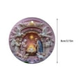 thumbnail image 1 of Virelaxpo 3D Nativity Scene Acrylic Hanging Ornament for Christmas Tree Home Wall Decor, 1 of 6