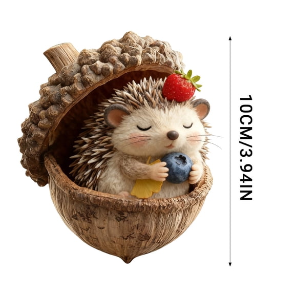 Virelaxpo 4 Inch Acrylic Acorn and Forest Cute Christmas Tree Ornament, Holiday Decoration Pendant for Xmas Decor, Nature Theme Festive Gift for Home Use