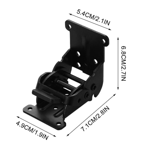 Virelaxpo 4 Pcs Self-Locking Folding Bracket Set for Table and Furniture Legs, Heavy Duty Hinge Hardware with Automatic Lock for Furniture Repair and Workshop Projects, High Load-Bearing Capacity