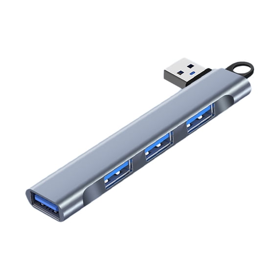 Virelaxpo 4-Port USB Hub Multi-functional Docking Station for Data Transfer and Charging Compact Splitter with Stable Connection for Laptop PC Accessories Office Home Entertainment Use