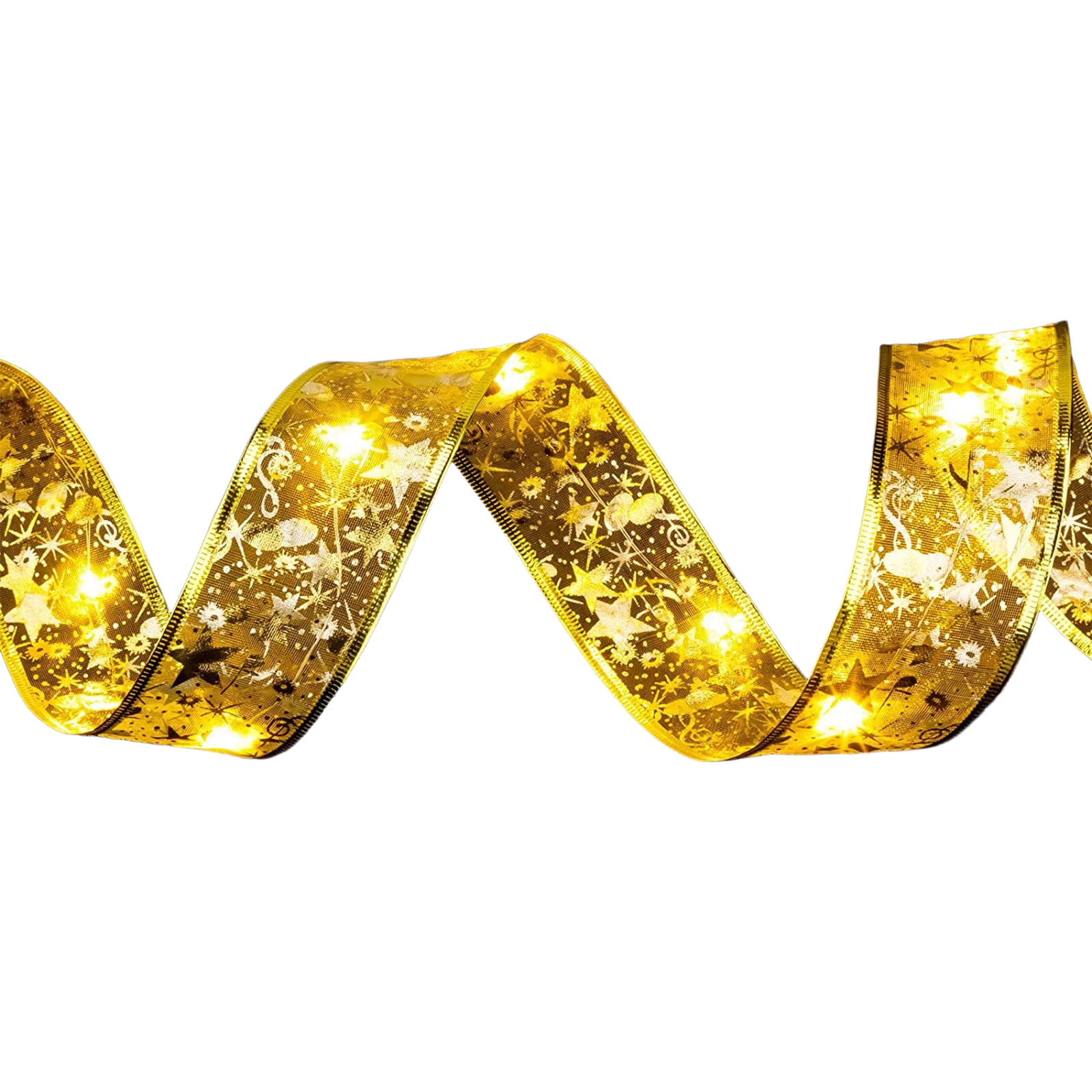 Virelaxpo 5-Meter LED Ribbon Light String, 5cm Wide Decorative Satin ...