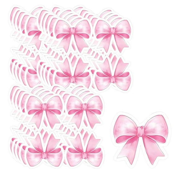 Virelaxpo 50-Count Bow-Tie Disposable Napkins,Paper Party Decorations for Birthday,Bridal Shower,and Events,16x16cm Size in Pink,Blue,Black Colors,Quick Cleanup