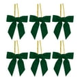 thumbnail image 1 of Virelaxpo 6-Piece Velvet Christmas Bows Set, 8cm Decorative Bows for Christmas Tree and Crafts, Wedding Party and Snack Bag Decoration, Mini Bows with Metal Clip for Easy Attachment, 1 of 8