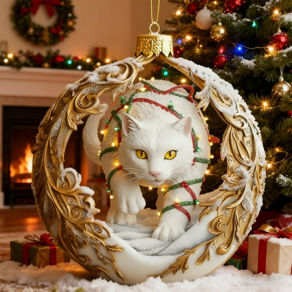 Virelaxpo 8cm Mythical Christmas Legends Ornament - Features Krampus and Folklore Figures for Beautiful Tree Decor Holiday Season Decorative Pendant for Storytelling Enthusiasts