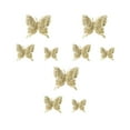 thumbnail image 1 of Virelaxpo 9-Piece Gold Glitter Butterfly Ornaments Set for Christmas Tree Decor, Wedding and Party Decoration, Multi-Color Options, 1 of 1