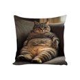 thumbnail image 1 of Virelaxpo Animal Themed Pillow Cover with Invisible Zipper, 45x45cm for Sofa Cushion, Christmas and Fall Decorative Accent, 1 of 6