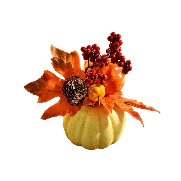 Virelaxpo Artificial Foam Pumpkins Realistic Fake Pumpkins For Fall Decorations Halloween Party Thanksgiving Display 7.5x3.5 Inches