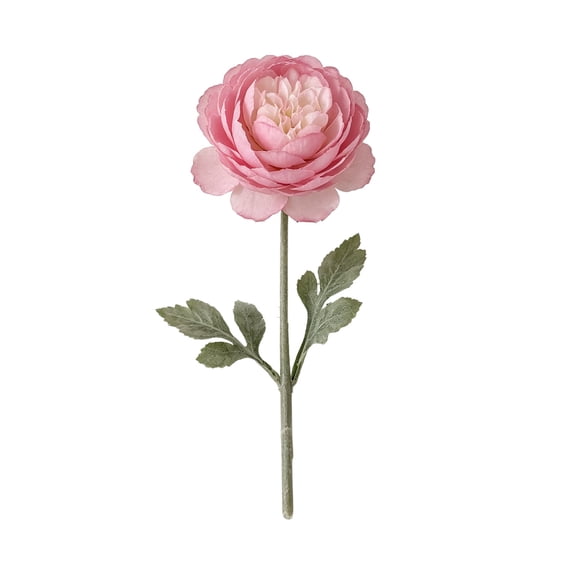 Virelaxpo Artificial Ranunculus Flower Stem Faux Floral Decor for Vase Arrangement Home Wedding Centerpiece