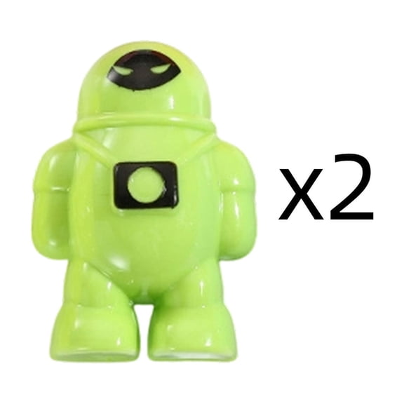 Virelaxpo Astronaut Robot Pencil Sharpener 2 Pcs, Manual Pencil Sharpener with Hidden Blade, Compact Design for Desk, Office Stationery Use