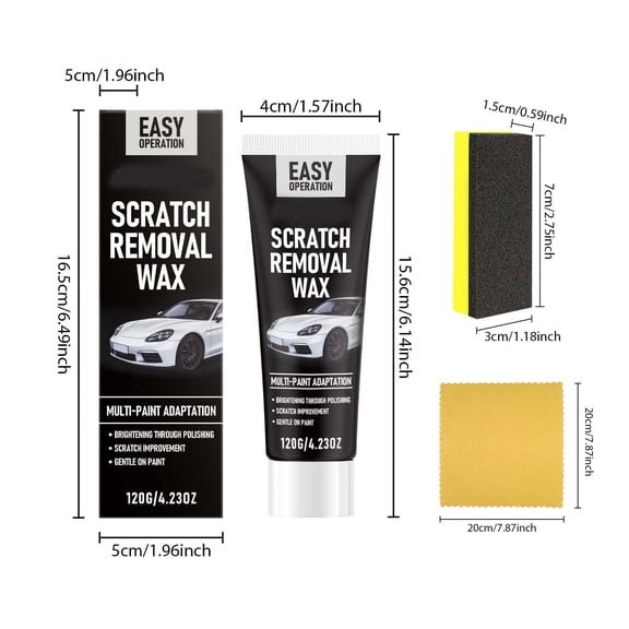 Virelaxpo Automotive Scratch Remover Kit Car Polish Paint Repair for Auto Detailing Scratch Removal Easy Application