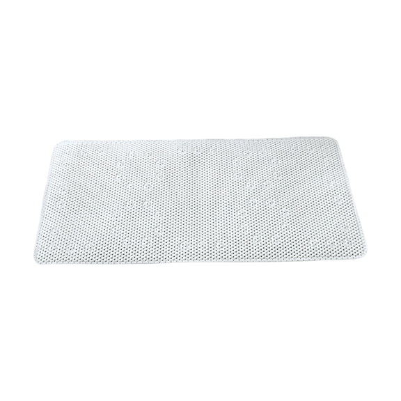 Virelaxpo Bathroom Shower Mat with Suction Cups, 35.82 x 16.92 Inch Non-Slip Tub Mat for Bathtub and Shower Stall, Quick-Dry PVC Floor Mat