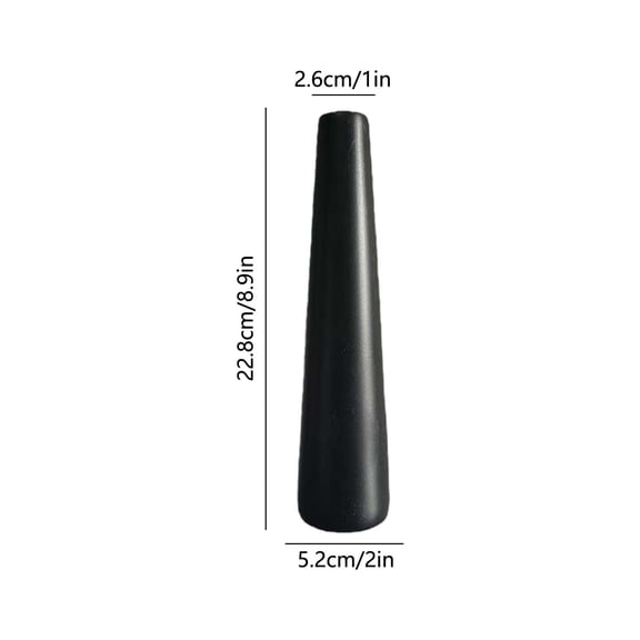 Virelaxpo Black 8.9 Inch Flowers Vase, Plastic Vase for Flowers Classic Rustic Style Decorative Vases for Home Decor Table Centerpieces