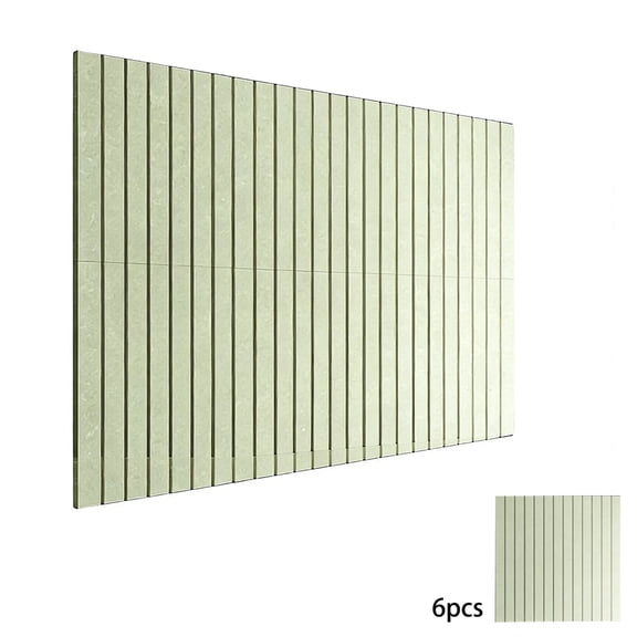 Virelaxpo Bulletin Board 6 Pack Fluted Fabric Peel and Stick No Nails Photo Note Pin Board for Home Office Living Room Entryway