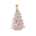 thumbnail image 1 of Virelaxpo Ceramic Christmas Tree with Light Desktop Glowing Ornament for Home Decor Holiday Ambiance Creator Gift for Family with Miniature Design, 1 of 8