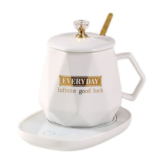 Virelaxpo Ceramic Mug Set with 55-Degree Temperature Control,Heated Cup for Office or Home Use,Gift Box Included for Business Events or Personal Gifting