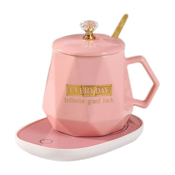 Virelaxpo Ceramic Mug Set with 55-Degree Temperature Control,Heated Cup for Office or Home Use,Gift Box Included for Business Events or Personal Gifting