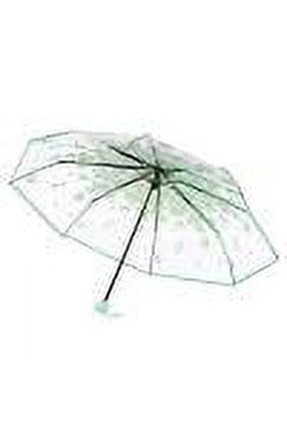 Cherry Blossoms Umbrella for Women Romantic Windproof Wedding Decoration Umbrella, Clear Dome Semi-Automatic Sunny Umbrella