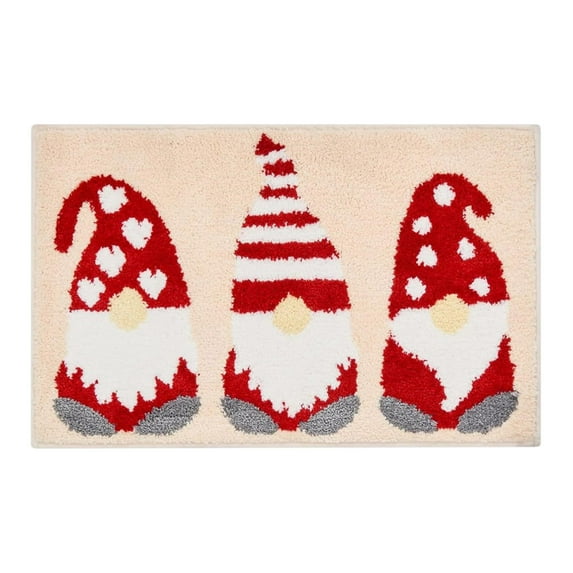 Virelaxpo Christmas Gingerbread Welcome Doormat 40x60cm, Non-Slip Entrance Mat with Festive Design for Holiday Happy Home Decor Decor