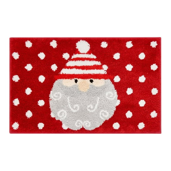 Virelaxpo Christmas Gingerbread Welcome Doormat 40x60cm, Non-Slip Entrance Mat with Festive Design for Holiday Happy Home Decor Decor